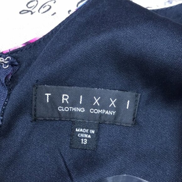 Trixxi Trendy Plus Floral-Print Fit & Flare DRESS - Picture 4 of 8